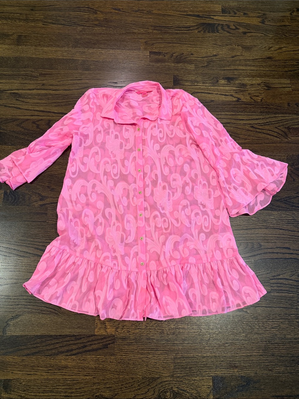 Lilly Pulitzer pink coverup large